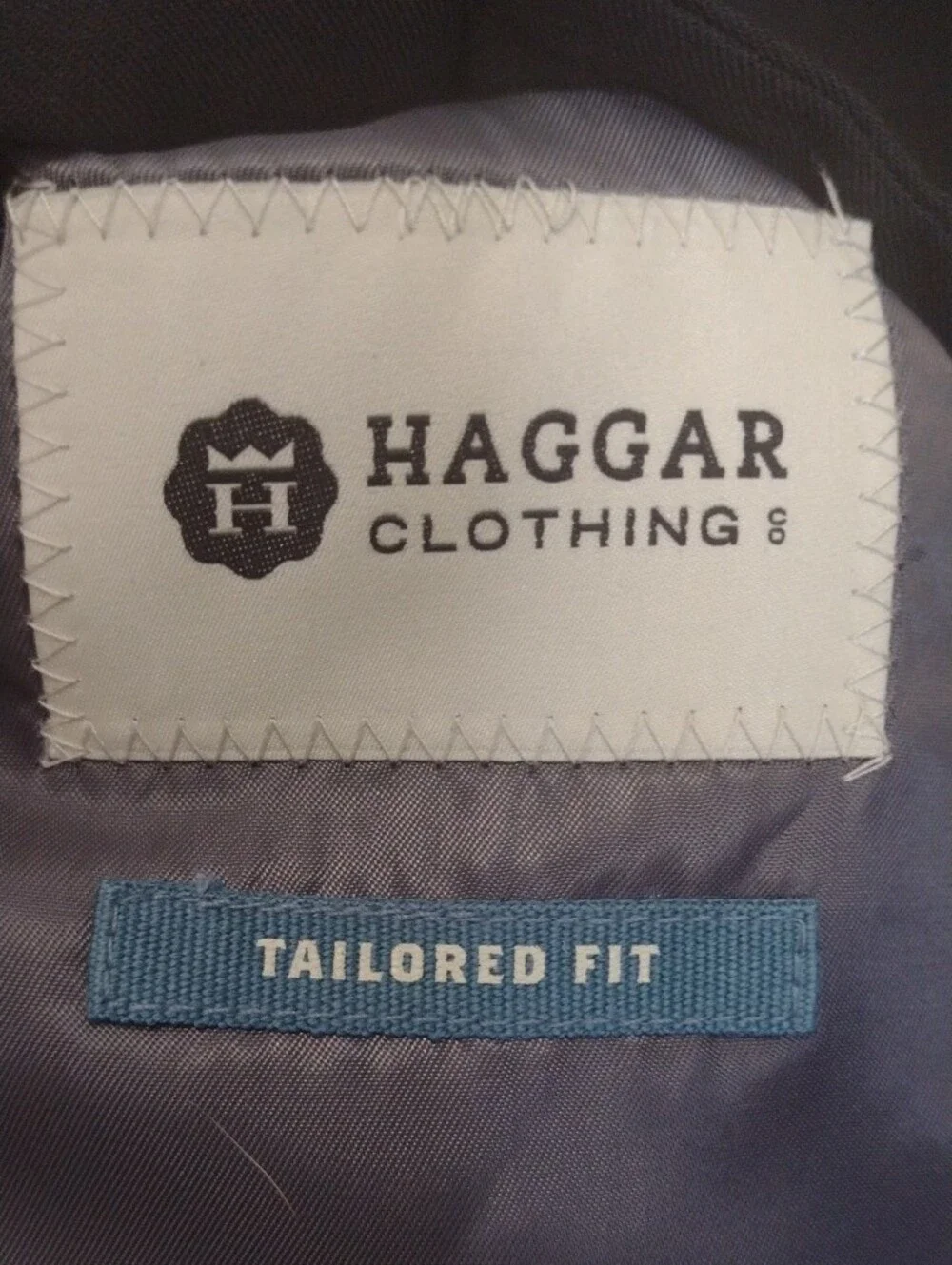Haggar Men's Black Dress Vest with Gray Lining (J1295)